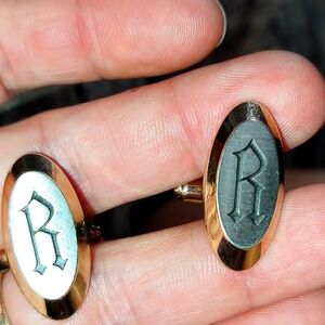 "R" Cuff Links